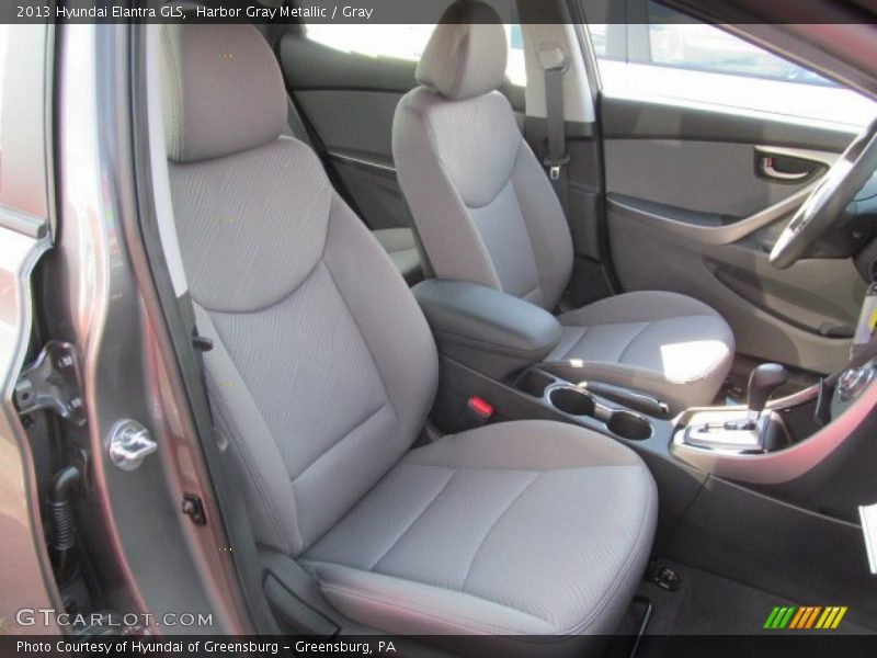 Harbor Gray Metallic / Gray 2013 Hyundai Elantra GLS