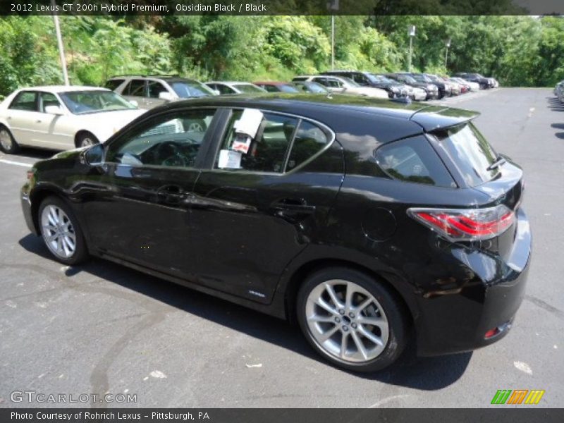 Obsidian Black / Black 2012 Lexus CT 200h Hybrid Premium