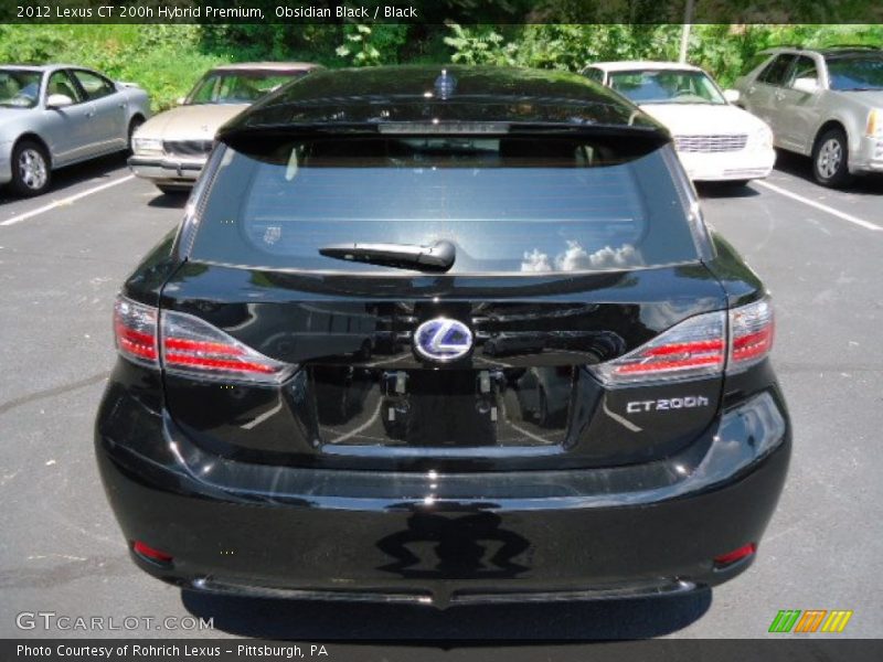 Obsidian Black / Black 2012 Lexus CT 200h Hybrid Premium