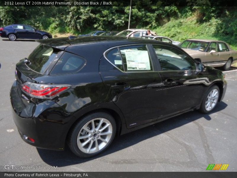 Obsidian Black / Black 2012 Lexus CT 200h Hybrid Premium