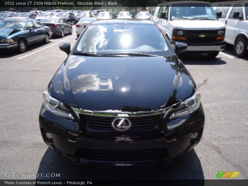 Obsidian Black / Black 2012 Lexus CT 200h Hybrid Premium