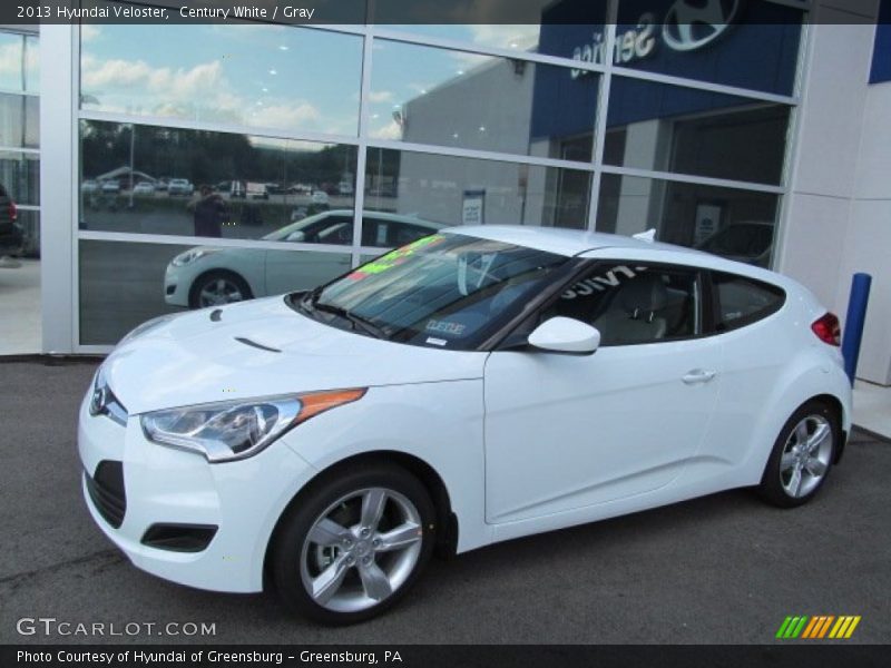 Century White / Gray 2013 Hyundai Veloster