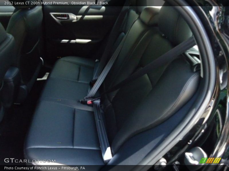 Obsidian Black / Black 2012 Lexus CT 200h Hybrid Premium