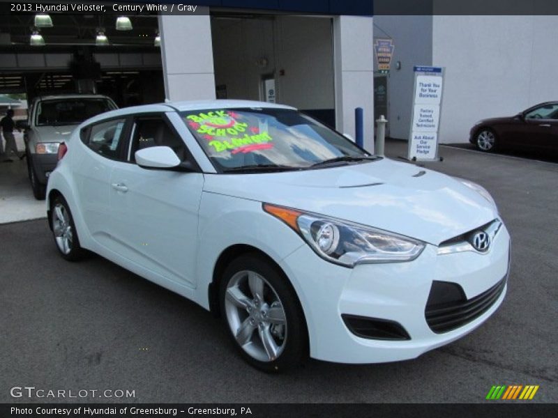 Century White / Gray 2013 Hyundai Veloster