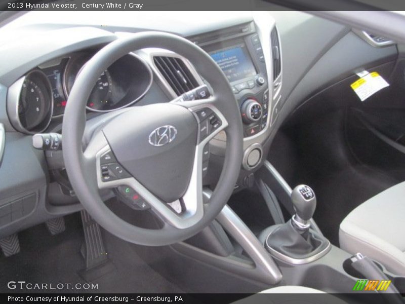 Century White / Gray 2013 Hyundai Veloster