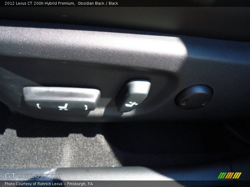 Obsidian Black / Black 2012 Lexus CT 200h Hybrid Premium