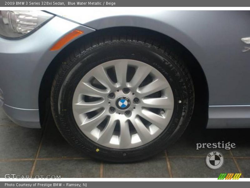 Blue Water Metallic / Beige 2009 BMW 3 Series 328xi Sedan