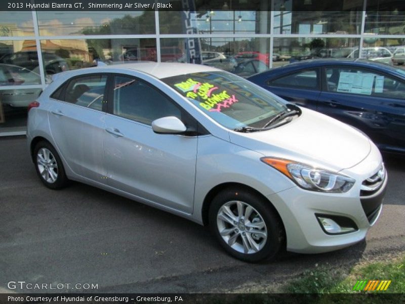 Shimmering Air Silver / Black 2013 Hyundai Elantra GT