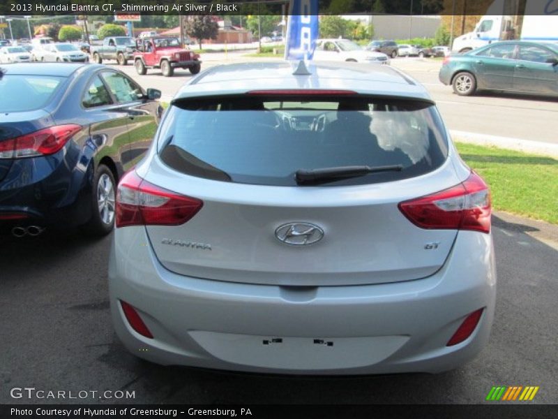 Shimmering Air Silver / Black 2013 Hyundai Elantra GT