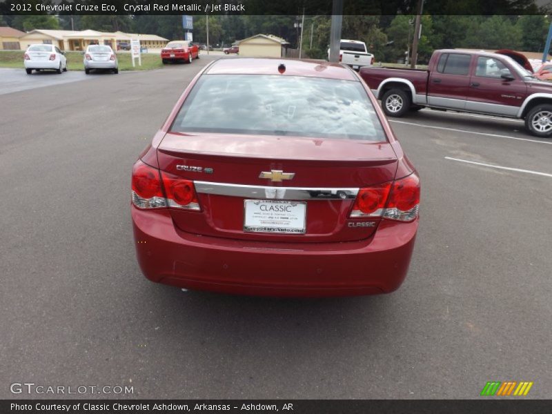 Crystal Red Metallic / Jet Black 2012 Chevrolet Cruze Eco