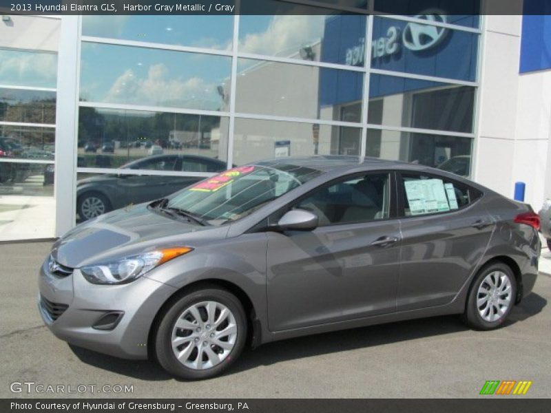 Harbor Gray Metallic / Gray 2013 Hyundai Elantra GLS