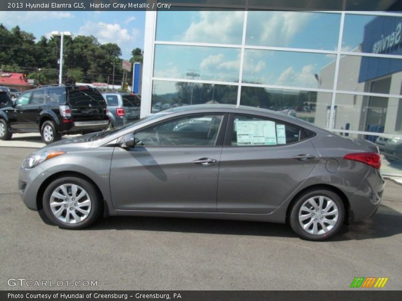 Harbor Gray Metallic / Gray 2013 Hyundai Elantra GLS