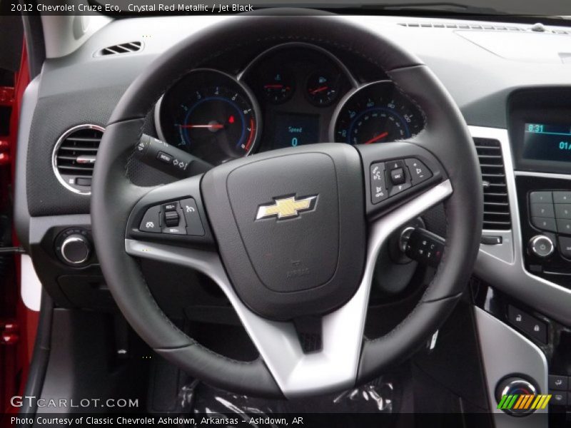 Crystal Red Metallic / Jet Black 2012 Chevrolet Cruze Eco