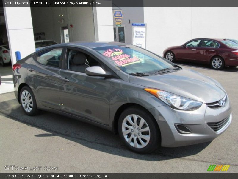 Harbor Gray Metallic / Gray 2013 Hyundai Elantra GLS