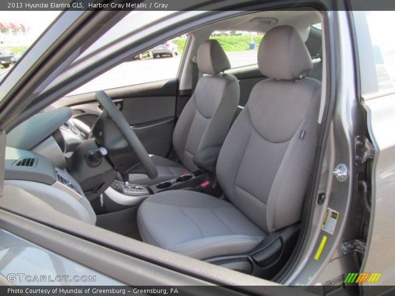 Harbor Gray Metallic / Gray 2013 Hyundai Elantra GLS
