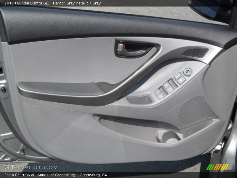 Harbor Gray Metallic / Gray 2013 Hyundai Elantra GLS