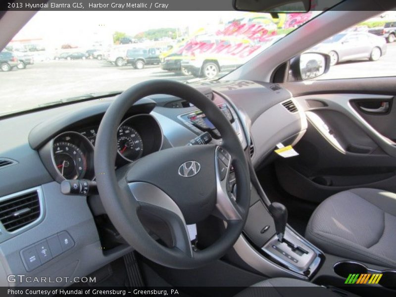 Harbor Gray Metallic / Gray 2013 Hyundai Elantra GLS