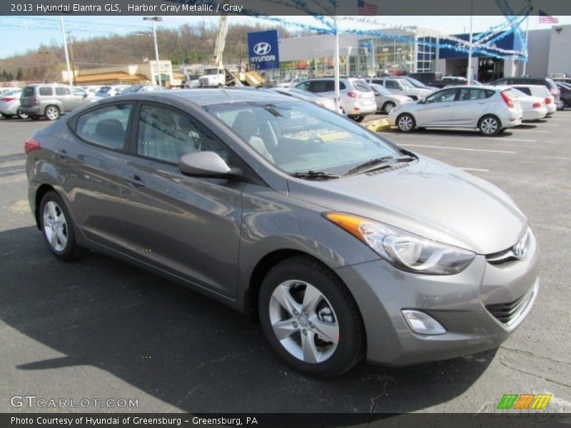 Harbor Gray Metallic / Gray 2013 Hyundai Elantra GLS