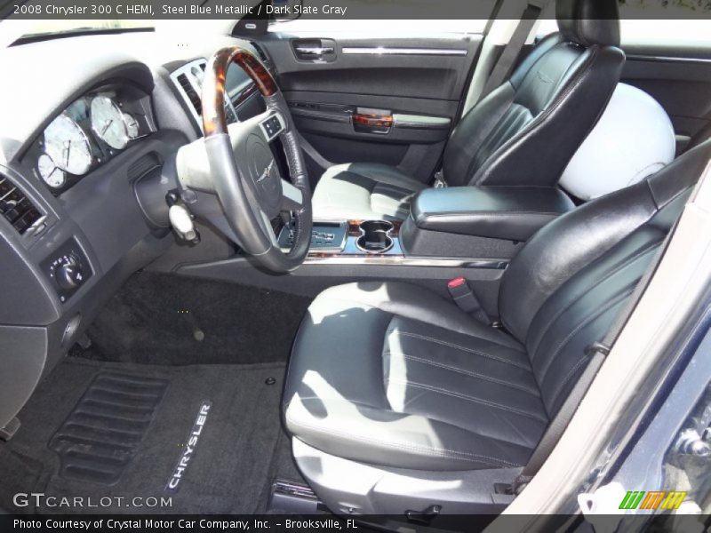Steel Blue Metallic / Dark Slate Gray 2008 Chrysler 300 C HEMI
