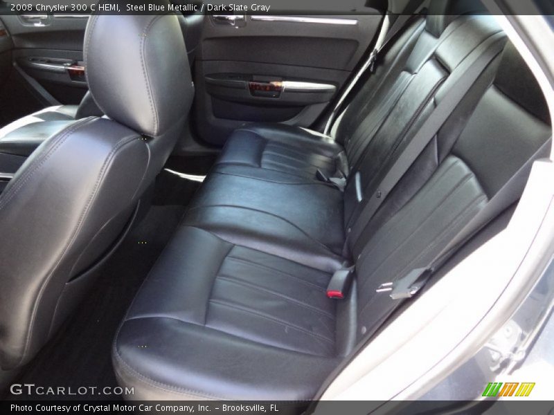 Steel Blue Metallic / Dark Slate Gray 2008 Chrysler 300 C HEMI