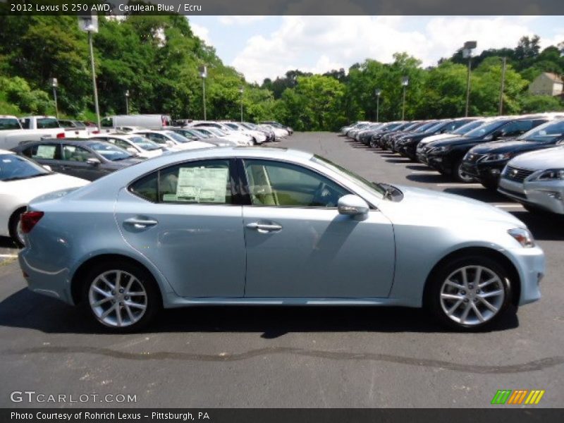 Cerulean Blue / Ecru 2012 Lexus IS 250 AWD