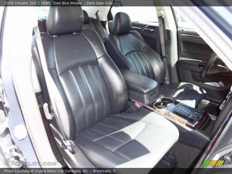 Steel Blue Metallic / Dark Slate Gray 2008 Chrysler 300 C HEMI