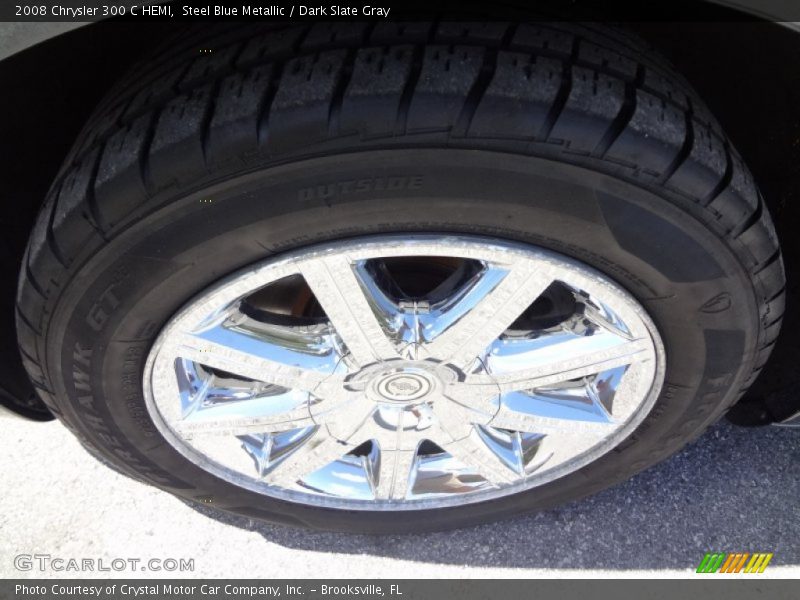Steel Blue Metallic / Dark Slate Gray 2008 Chrysler 300 C HEMI