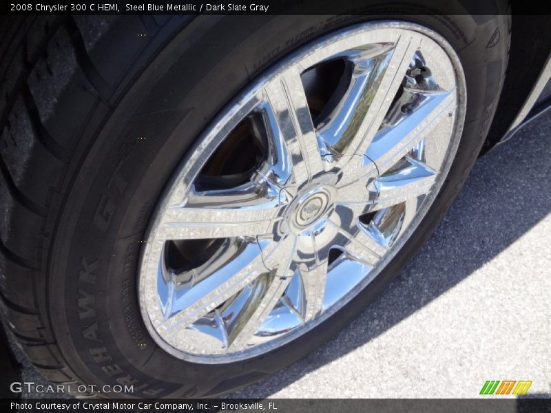 Steel Blue Metallic / Dark Slate Gray 2008 Chrysler 300 C HEMI
