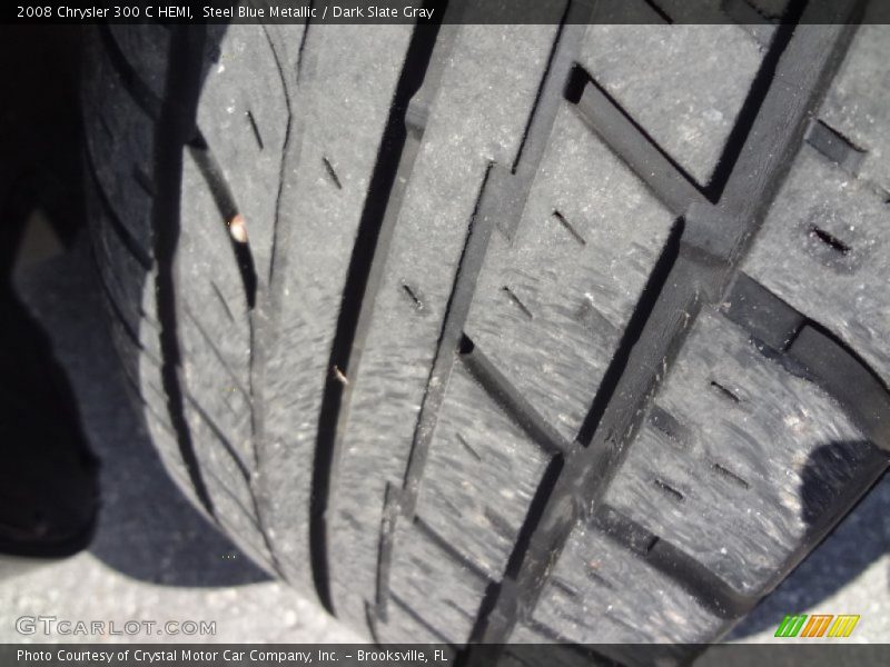 Steel Blue Metallic / Dark Slate Gray 2008 Chrysler 300 C HEMI