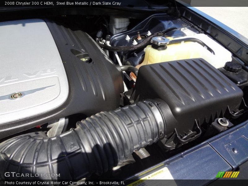 Steel Blue Metallic / Dark Slate Gray 2008 Chrysler 300 C HEMI
