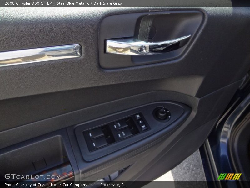 Steel Blue Metallic / Dark Slate Gray 2008 Chrysler 300 C HEMI