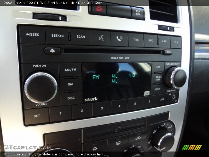 Steel Blue Metallic / Dark Slate Gray 2008 Chrysler 300 C HEMI