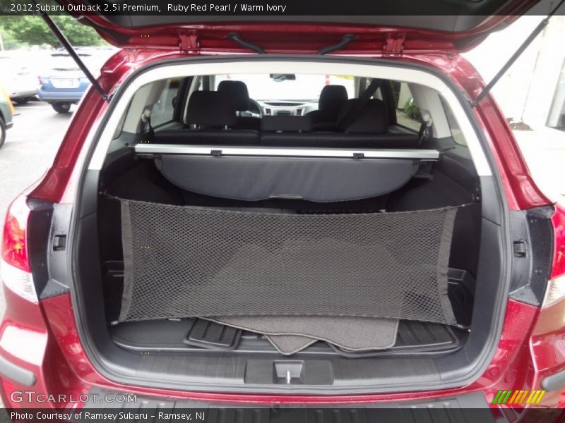 Ruby Red Pearl / Warm Ivory 2012 Subaru Outback 2.5i Premium