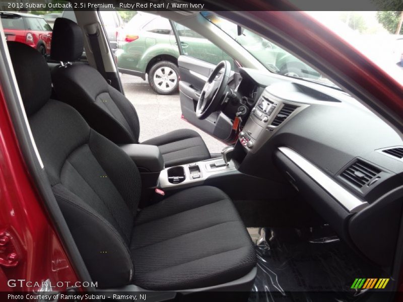 Ruby Red Pearl / Warm Ivory 2012 Subaru Outback 2.5i Premium