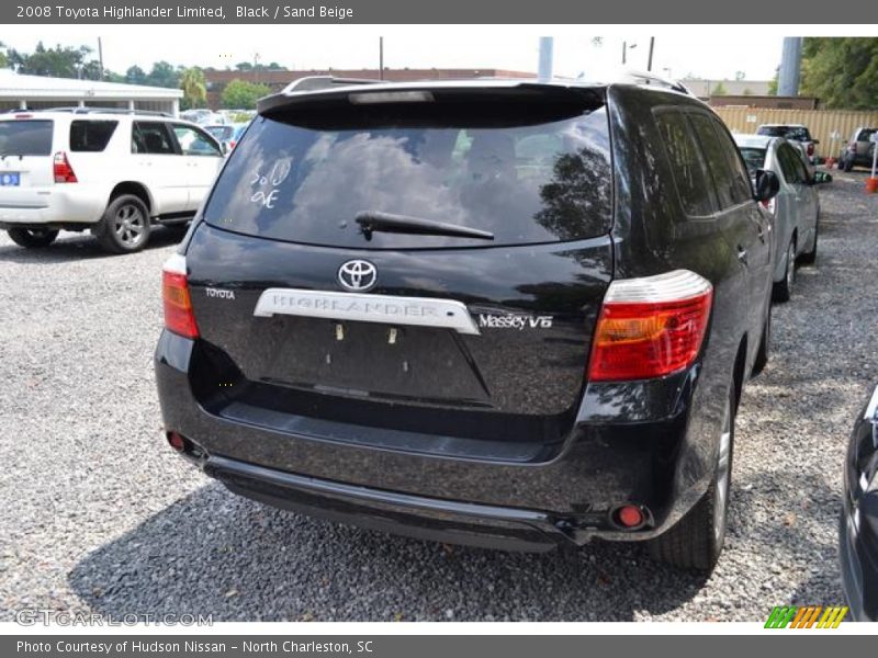 Black / Sand Beige 2008 Toyota Highlander Limited