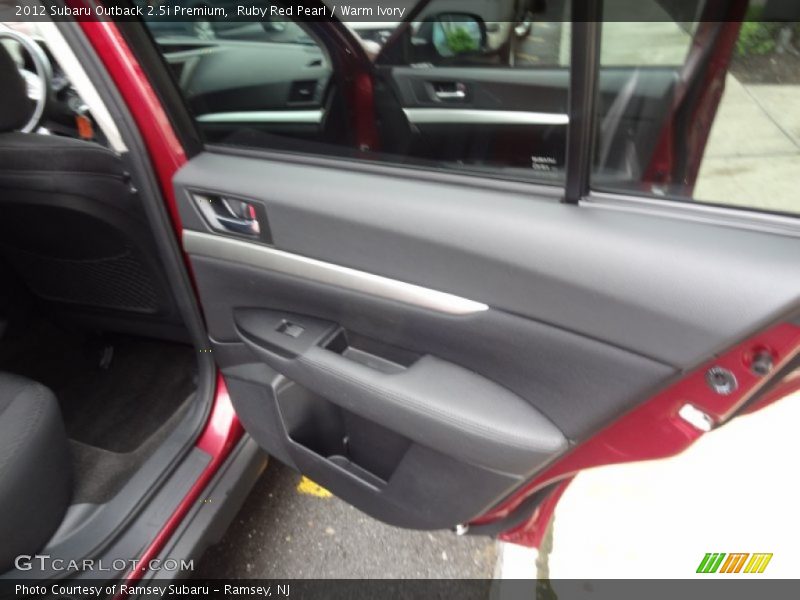 Ruby Red Pearl / Warm Ivory 2012 Subaru Outback 2.5i Premium