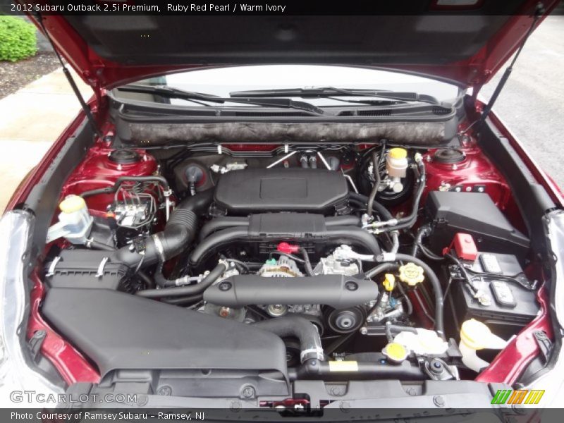 Ruby Red Pearl / Warm Ivory 2012 Subaru Outback 2.5i Premium
