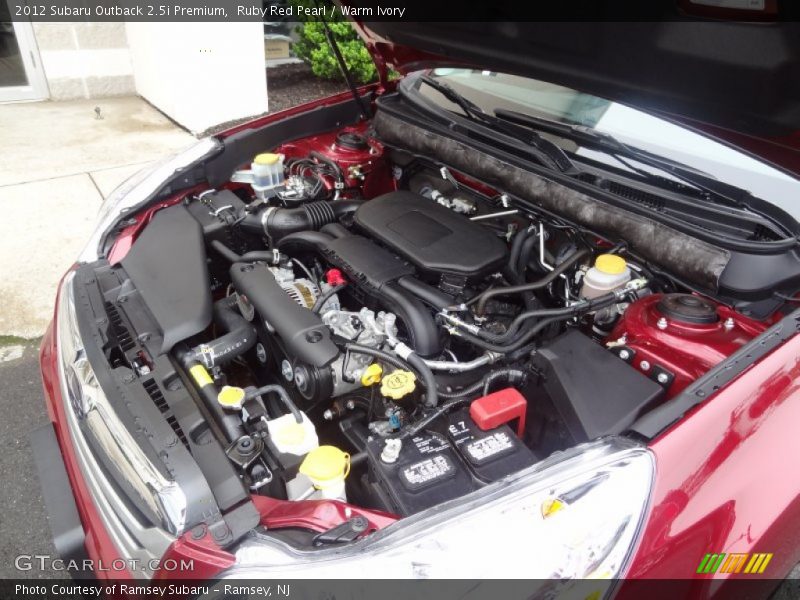 Ruby Red Pearl / Warm Ivory 2012 Subaru Outback 2.5i Premium