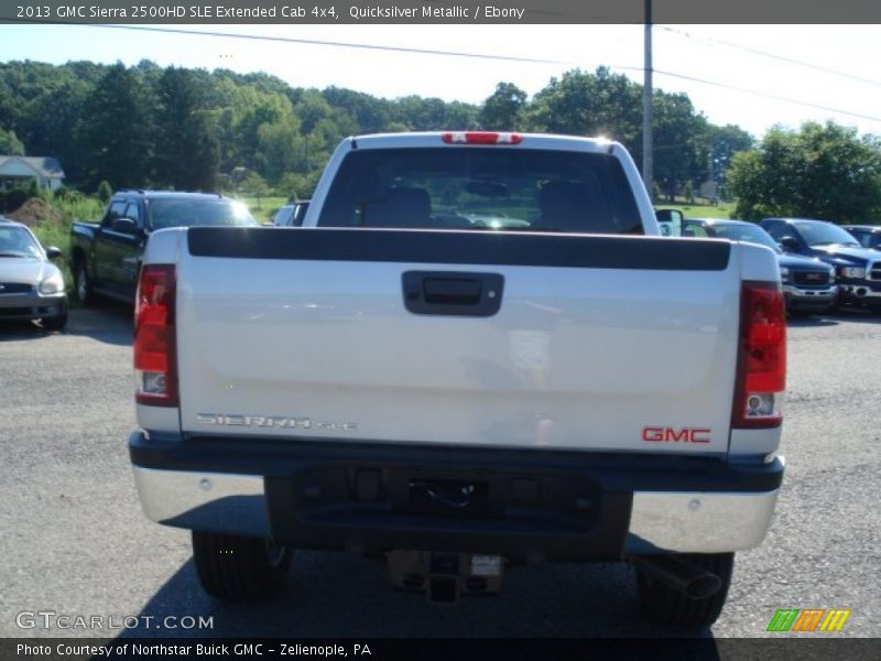 Quicksilver Metallic / Ebony 2013 GMC Sierra 2500HD SLE Extended Cab 4x4