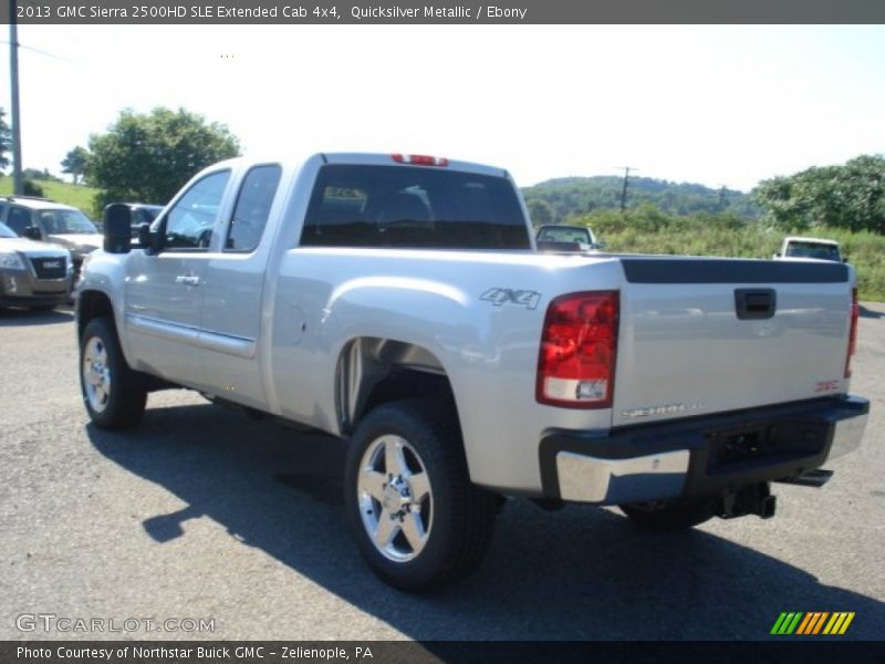 Quicksilver Metallic / Ebony 2013 GMC Sierra 2500HD SLE Extended Cab 4x4