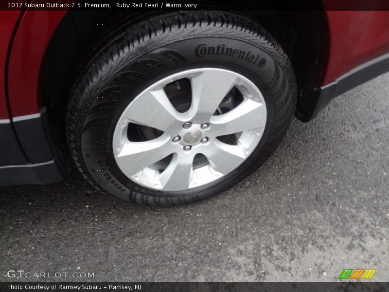 Ruby Red Pearl / Warm Ivory 2012 Subaru Outback 2.5i Premium