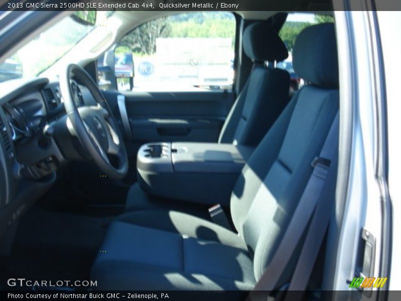 Quicksilver Metallic / Ebony 2013 GMC Sierra 2500HD SLE Extended Cab 4x4