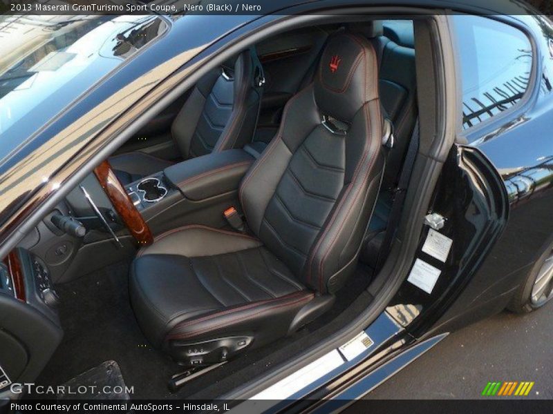 Black Sport Seat with Red Stitching - 2013 Maserati GranTurismo Sport Coupe