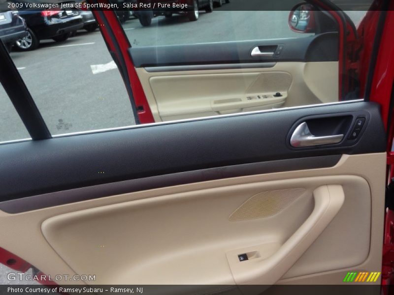 Salsa Red / Pure Beige 2009 Volkswagen Jetta SE SportWagen