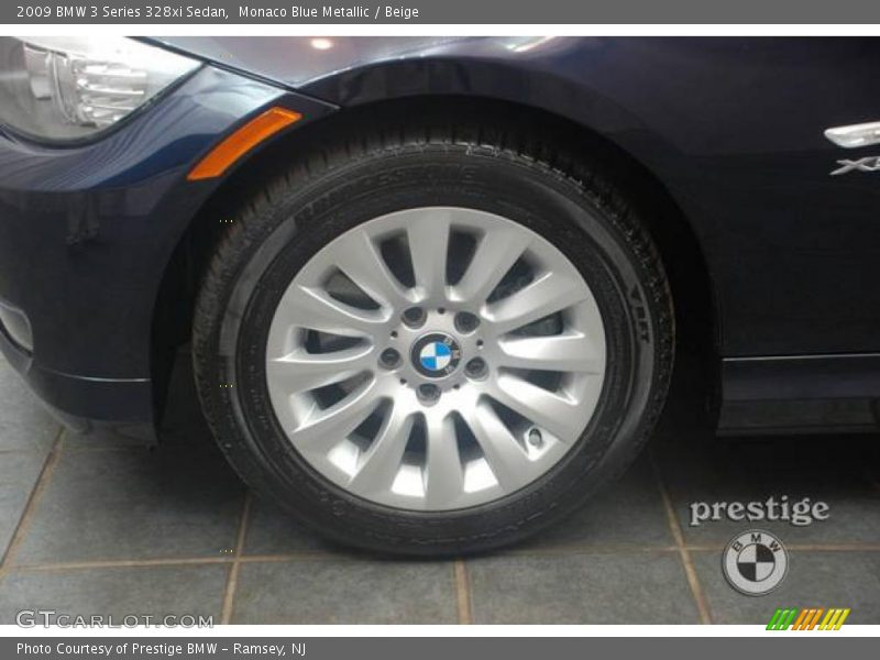 Monaco Blue Metallic / Beige 2009 BMW 3 Series 328xi Sedan