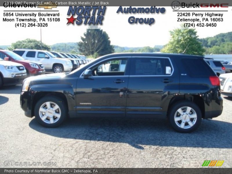 Carbon Black Metallic / Jet Black 2013 GMC Terrain SLE AWD