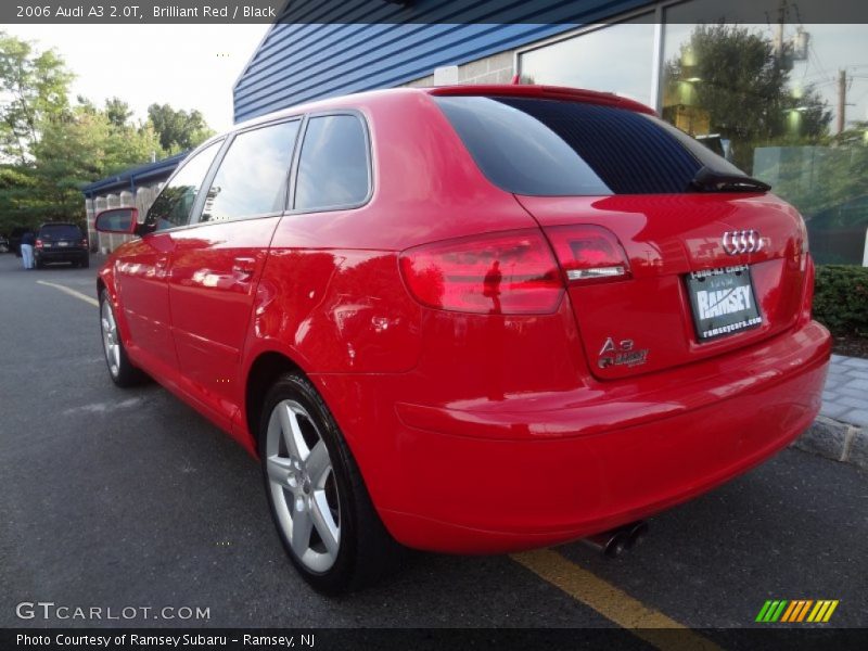 Brilliant Red / Black 2006 Audi A3 2.0T