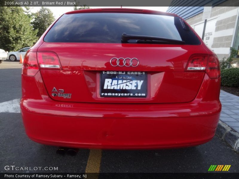 Brilliant Red / Black 2006 Audi A3 2.0T