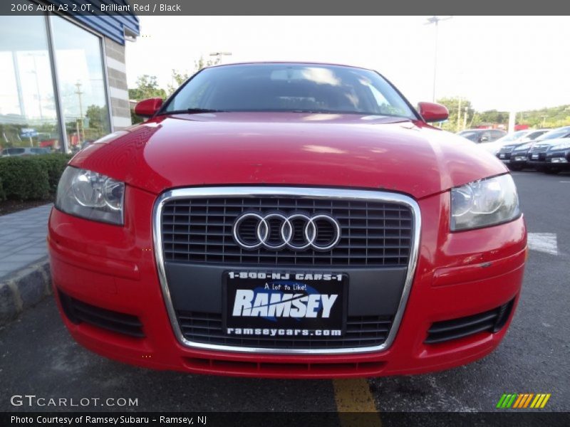 Brilliant Red / Black 2006 Audi A3 2.0T