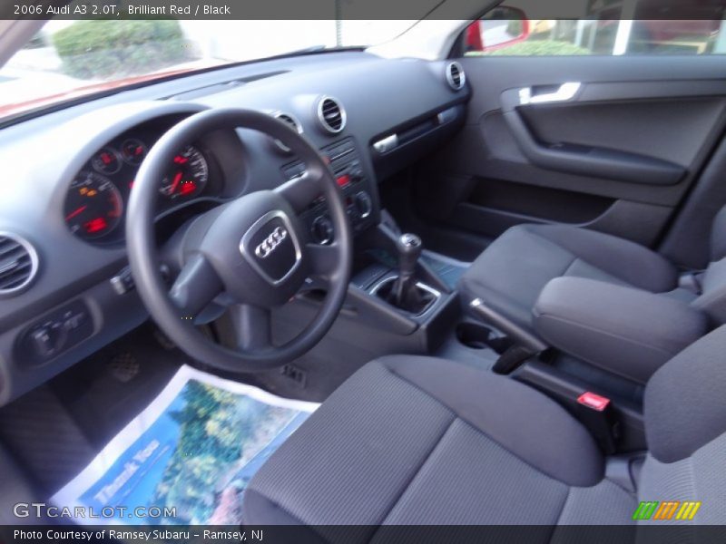 Brilliant Red / Black 2006 Audi A3 2.0T